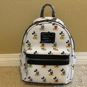 Disney Parks Loungefly Mickey Mouse All Over Print Backpack